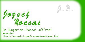 jozsef mocsai business card